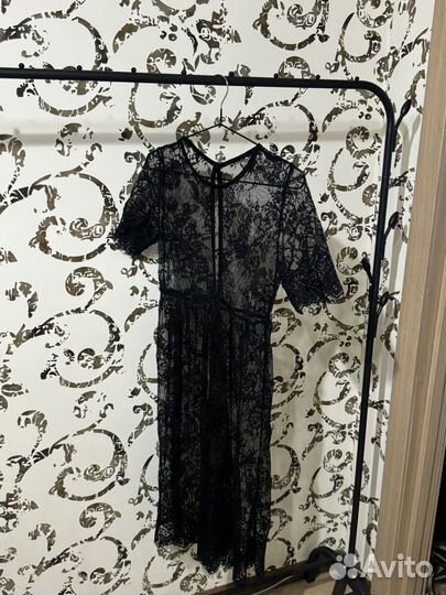 Платье прозрачное кружево новое 42