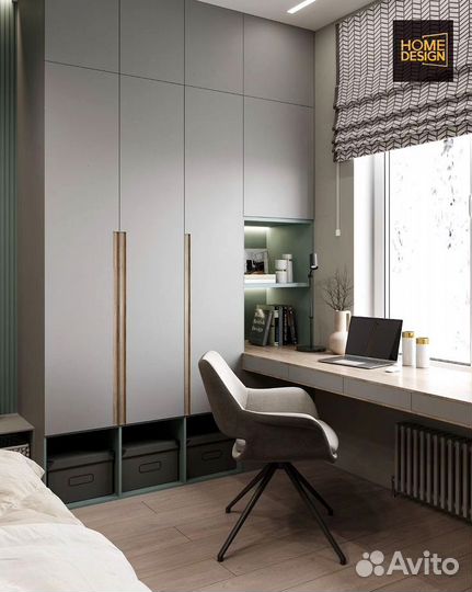 Шкаф с рабочей зоной на заказ