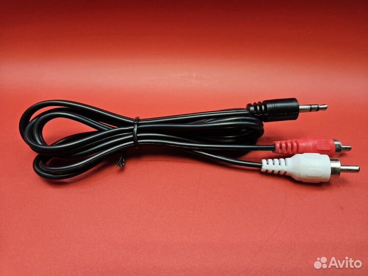 Кабель 2 RCA на mini jack 3,5 мм AUX/ Новый