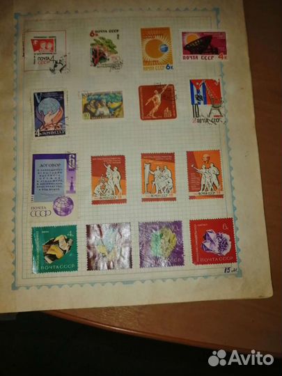 Альбом с марками СССР 1800-2000(более 400 штук)