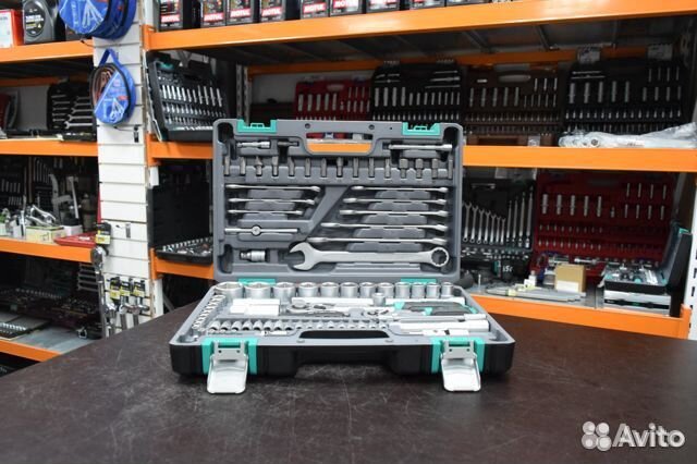 Набор инструментов 1/2, 1/4, crv stels 82 предмета