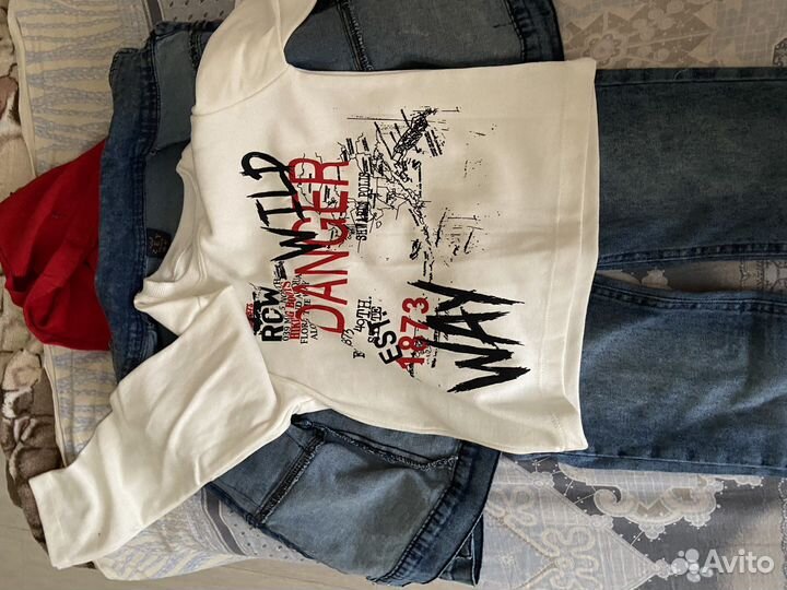 Джинсовый костюм тройка