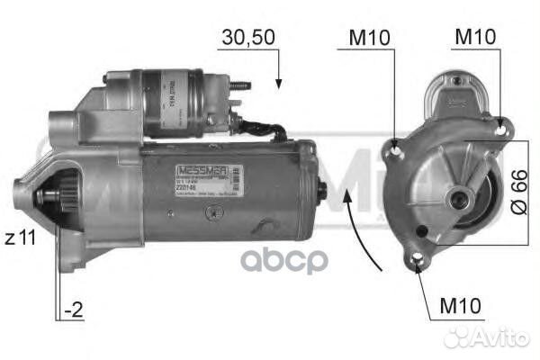 220148 220148 стартер citroen/peugeot 1.4KW 220