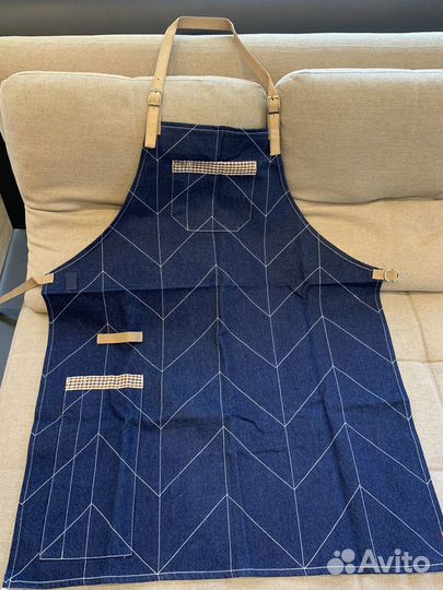 Фартук для повара бармена джинсовый Korrto