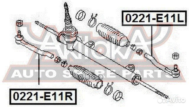 Наконечник рулевой тяги nissan note прав. 0221E