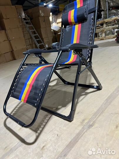 Шезлонг кресло усиленный до 200 кг