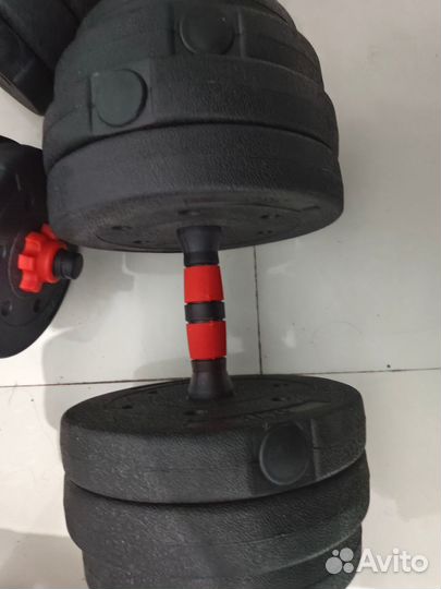 Пара гантелей 20 кг каждая