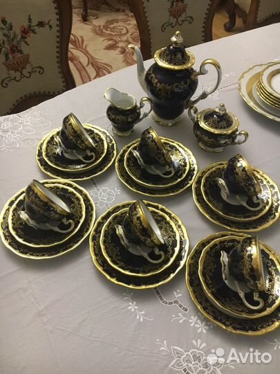 Сервиз чайный гдр на 6 персон, новый, цена за 1 се