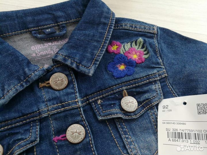 Новая джинсовка на рост 86/92 Германия хлопок