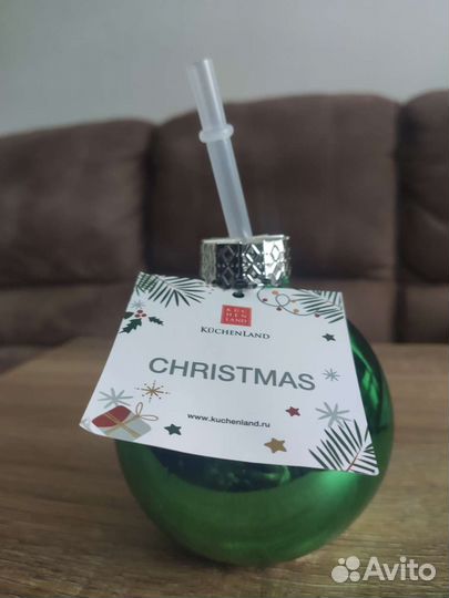 Новогодний подарочный шар для напитков