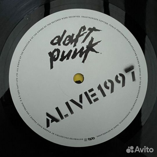 Виниловая пластинка Daft Punk - alive 1997 (Black