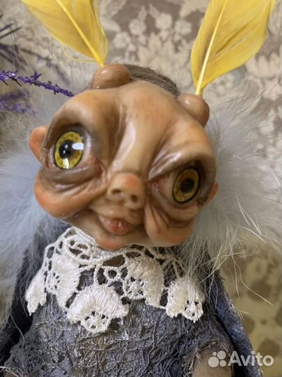 Авторская кукла моль Клавдия