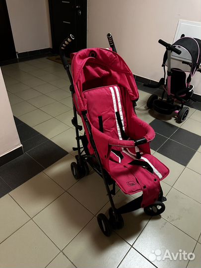 Прогулочная коляска трость hoco Birdie stripes