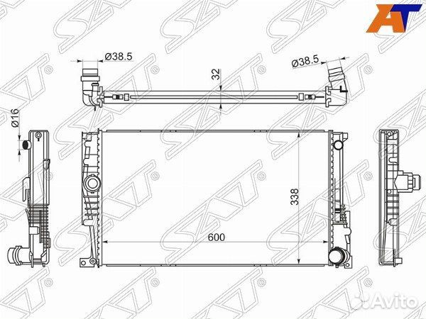 Радиатор BMW 1-Series 11-19 / 3-Series 11-19