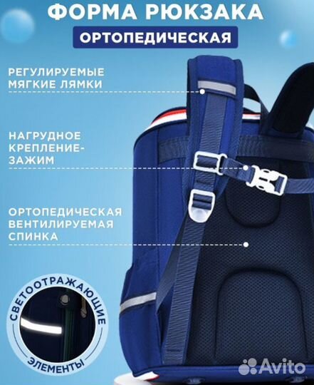 Рюкзак школьный для мальчика ортопедический