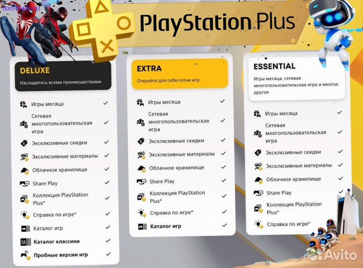 Подписка ps plus delux Украина ps5 ps4 (Арт.84118)
