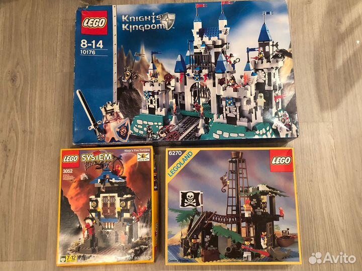 Коробки от Lego 3052, Lego 6270, Lego 10176
