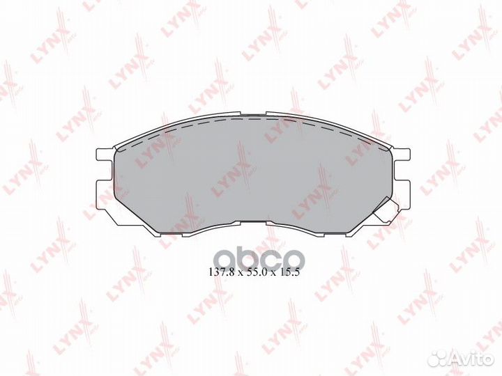 Колодки тормозные дисковые перед BD5520 LYN