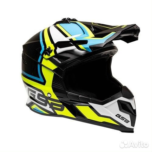 Новый Шлем GSB XP-20 blue/giallo (L, XL, XXL)