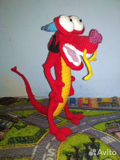 Дракон Мушу вязаный