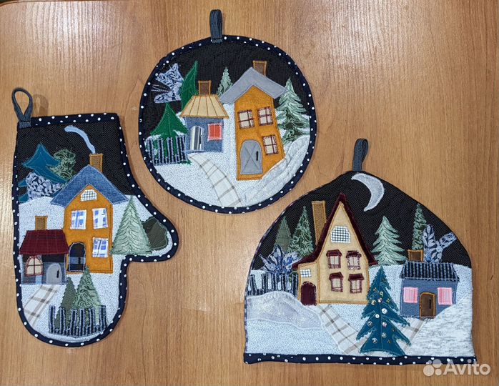 Прихватки и грелки на чайник, ручная работа