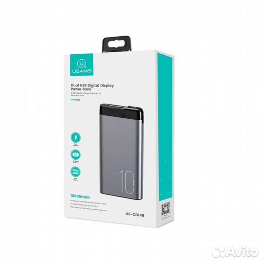 Power Bank usams US-CD148 Dual USB 10000mAh GR