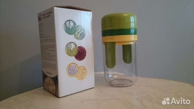 Терка спиралайзер с контейнером и насадками