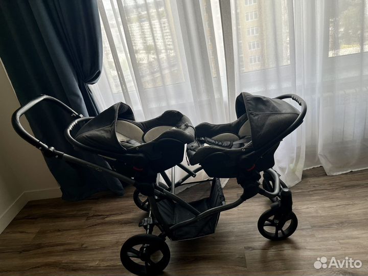 Коляска bebetto 42 comfort 3в1 для двойни