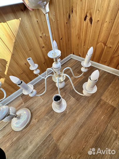 Люстра освещение бу