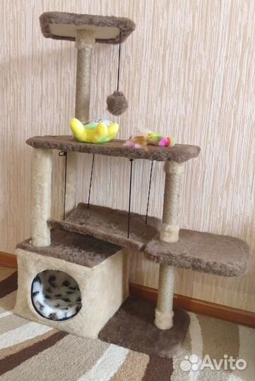 Домик для кошки с когтеточкой