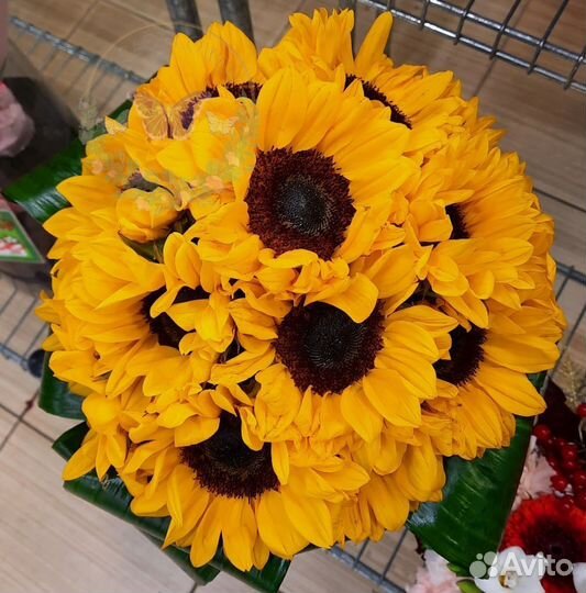 Букет подсолнухов