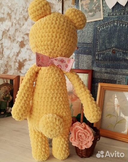Вязаные игрушки медведь