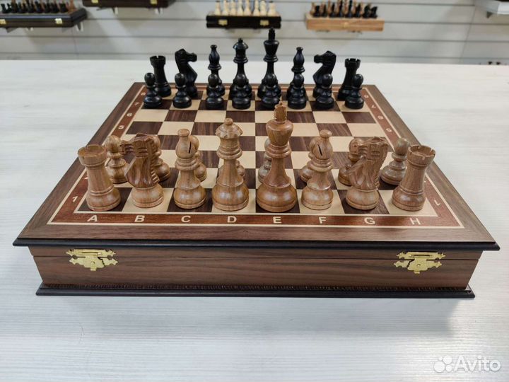 Шахматы орех стаунтон