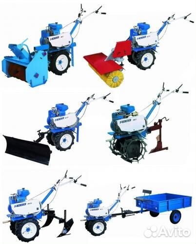 Мотоблок Нева, Плуг, Окучник, Косилка