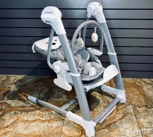 Стульчик для кормления, электрокачели Luxmom