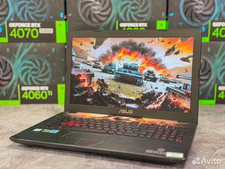 Игровой ноутбук Asus - Core i7 + GTX1050Ti