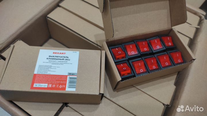 Кнопка выключатель rexant