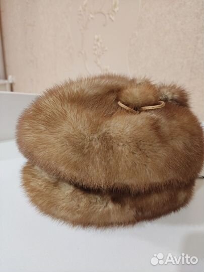 Шапка норковая женская 54 размер