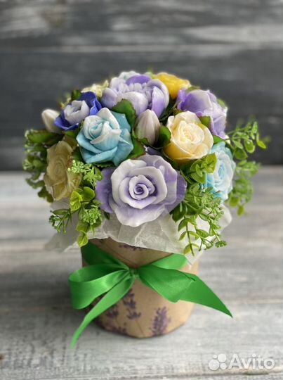 Букет цветов из мыла