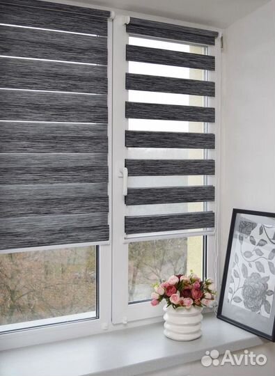 Рулонные шторы день-ночь