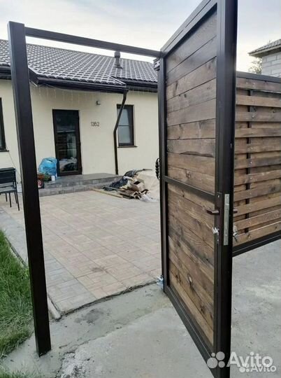 Откатные ворота калитки