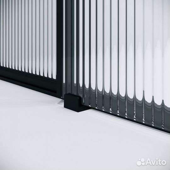 Душевая дверь Niagara Nova 110 NG-84-L11FHB профиль черный матовый/стекло рифленое