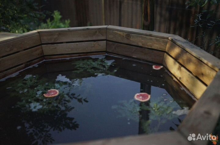 На дровах банный чан/Купель