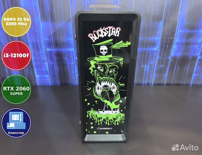 Мощный игровой пк i3-RTX2060SUP-32DDR4-HEA4301-H610