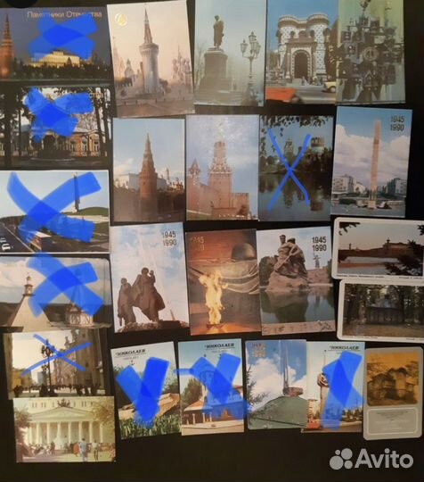 Календарики сер ' города', 'памятники' 1971-1995 г