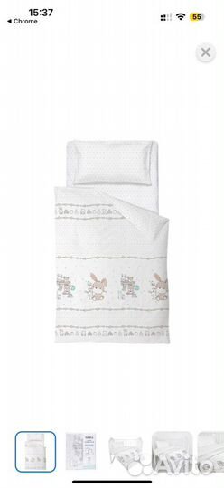 Постельное белье в детскую кроватку новое
