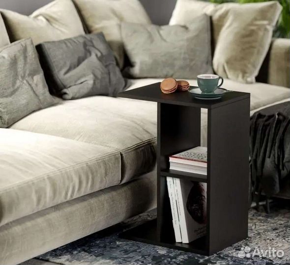Журнальный столик белый и черный