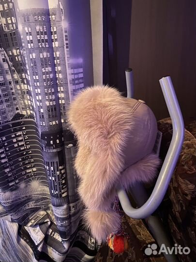 Шапка ушанка натуральный мех женская