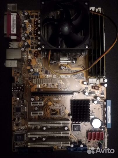 Матплата Asus m2n с проц AMD dual core5600+ddr2