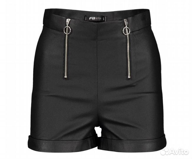 Шорты экокожа